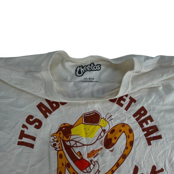 Cheetos Flamin Hot Graphic Tee L Unisex White Multi Casual T-Shirt 100% Cotton - Picture 5 of 7